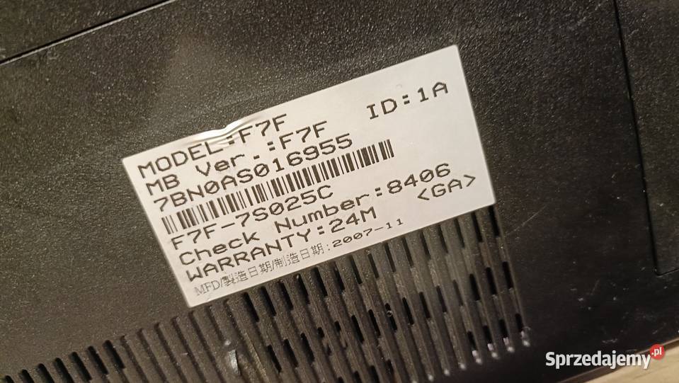 Laptop ASUS F7F7S025C Poznań