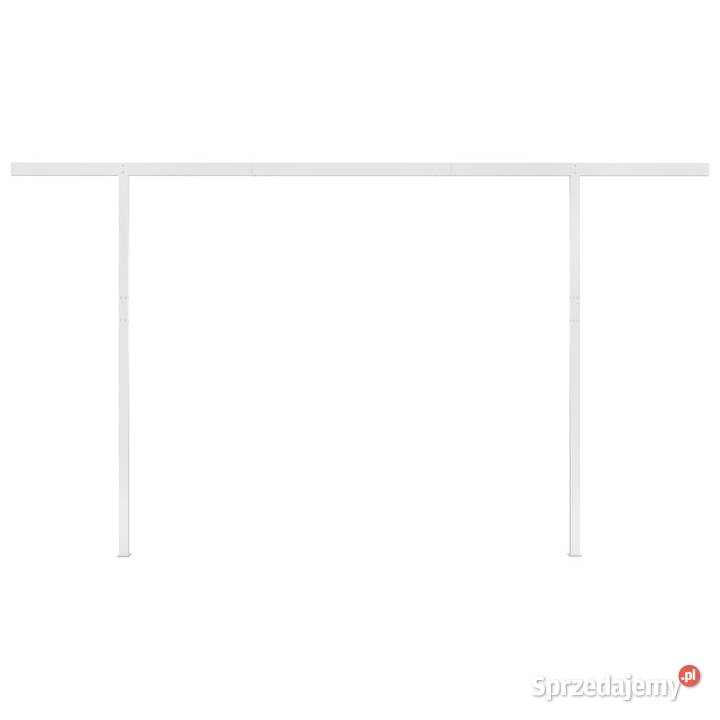 Ręcznie zwijana markiza z LED 4x3 m