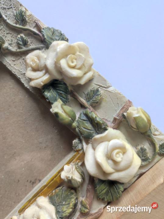 dekoracyjna stara ramka na zdjęcia z motywem róż Pozostałe Kielce