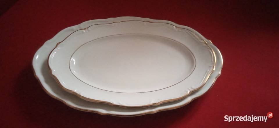 Porcelana Wałbrzych Duże talerze Świdnica
