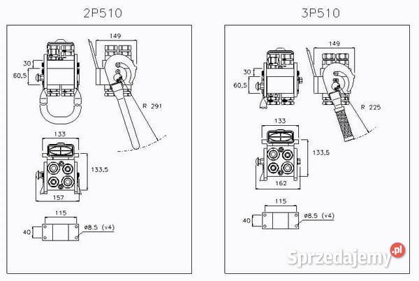 Szybkosprzg Multifaster 2x34 część stała Kamionna