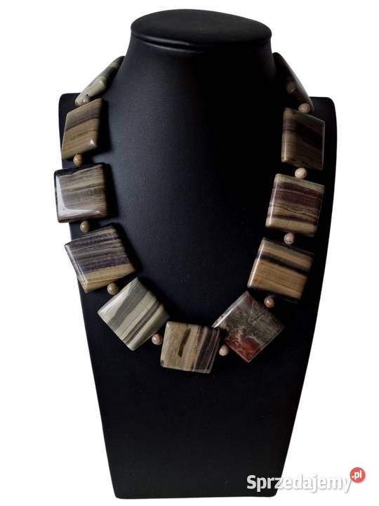 JASPIS OCEANICZNY WAVE NASZYJNIK MADAGASKAR śląskie Częstochowa sprzedam