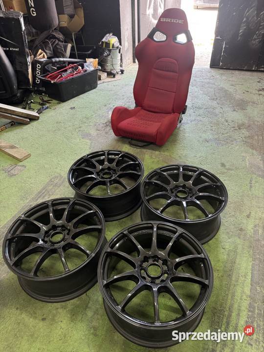 Felgi 4x100 4x1143 JDM Advan Rays Work 17x7 aluminiowe