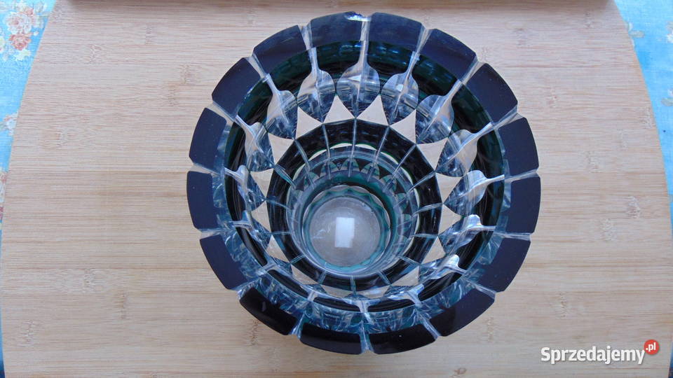 Kryształowy wazon VSL Val Saint Lambert Porcelana i szkło Białystok