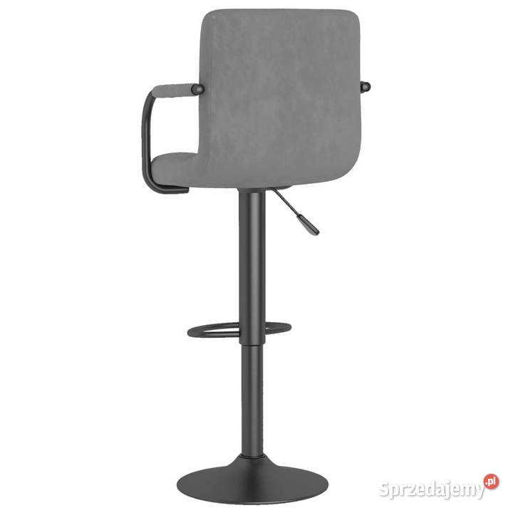Hoker jasnoszary obity aksamitem WM334648 Dom i Ogród