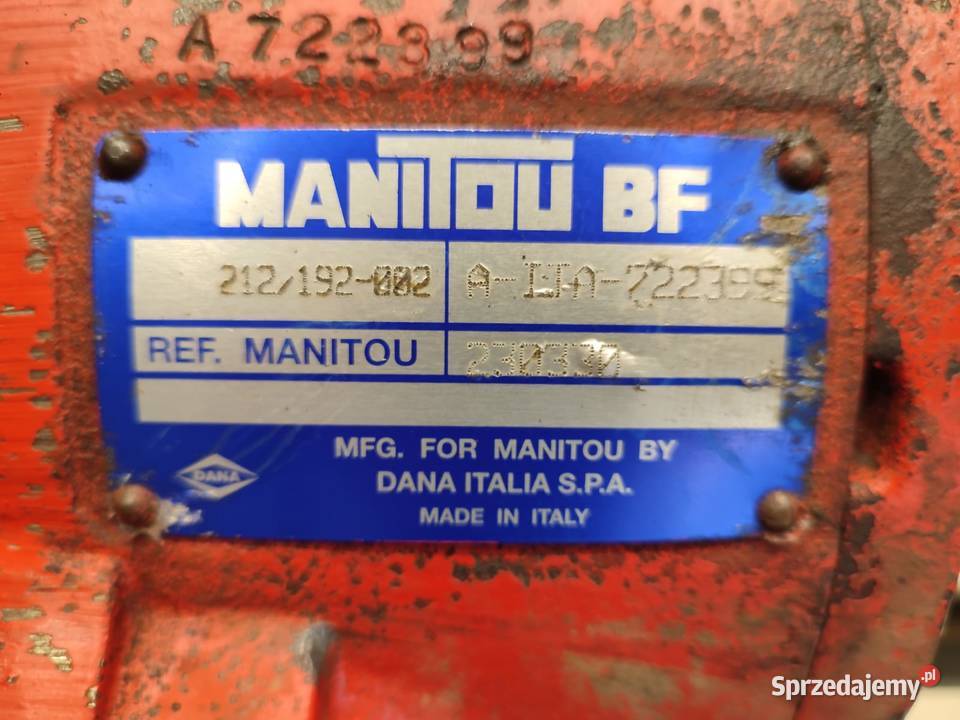 Dyferencjał 230330 212192002 MANITOU MT 1235 SL Wilkowo