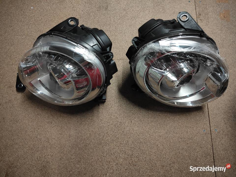 Lampy Reflektory Fiat 500 07 Soczewki Chrom Depo