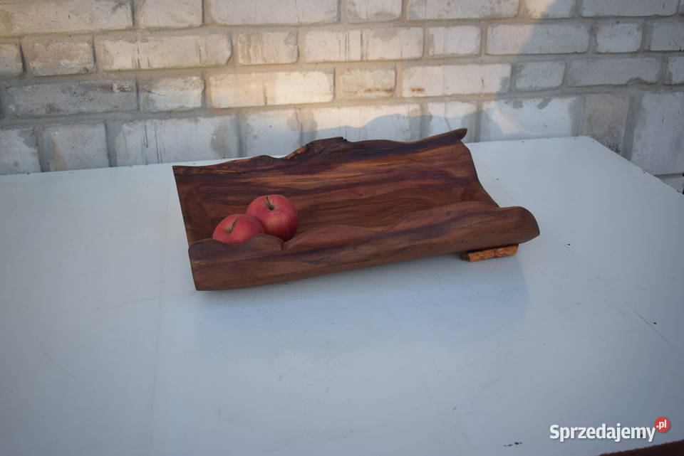 Misa na owoce z litego drewna jabłoni Połaniec