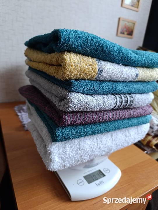 Bawełniany ręcznik kąpielowy duży frote wielokolorowy