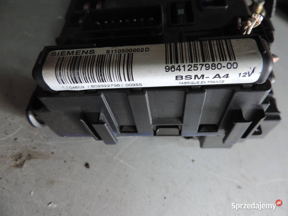 BSM A4 Citroen C5 20 S110500002D 9641257980 00 Części samochodowe małopolskie Nowy Sącz