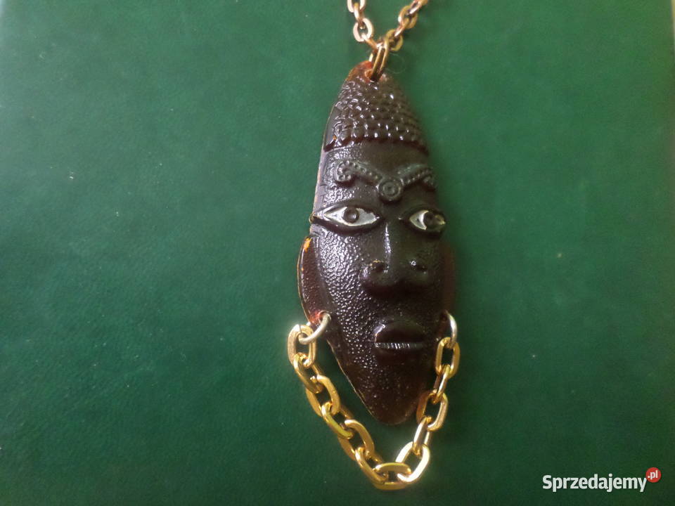 AFRYKAŃKA MASKA ORYGINALNY NASZYJNIK mazowieckie Ciechanów