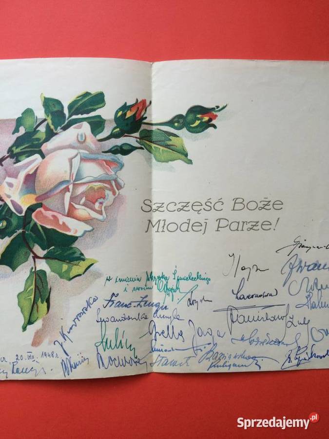 2527 Kartka Z Życzeniami 1948 Szczecin sprzedam