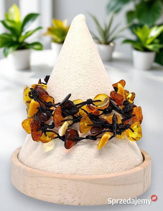 Bransoletka z bursztynu bursztyn bałtycki sieć mazowieckie Warszawa