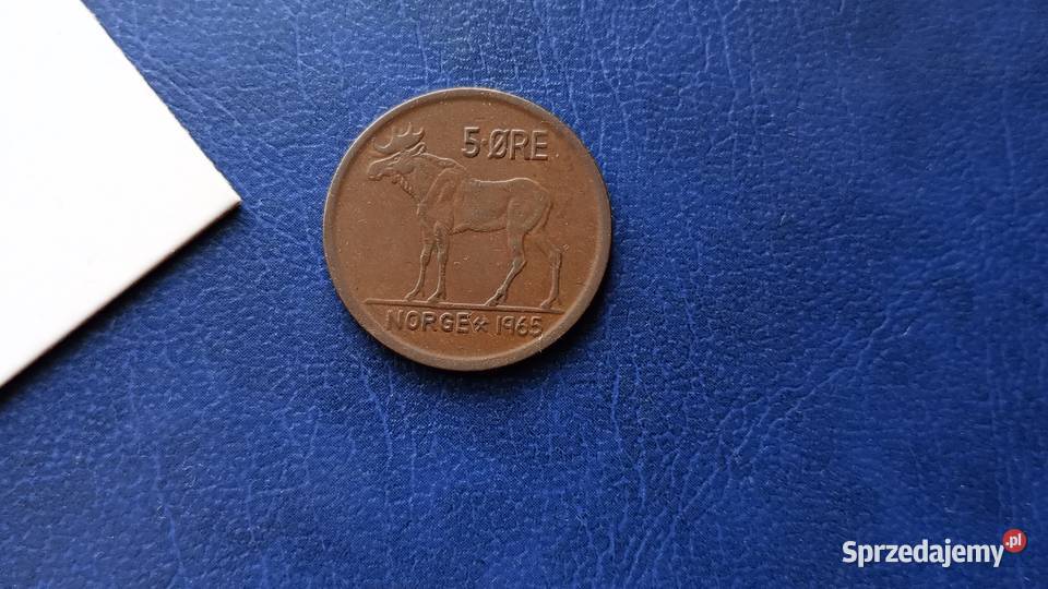Stare monety 5 ore 1965 Norwegia podkarpackie sprzedam