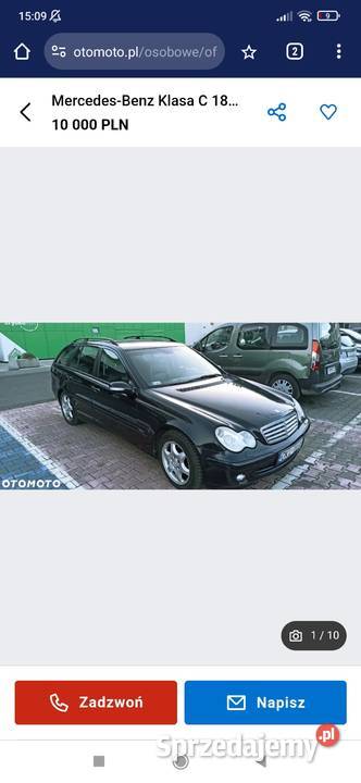 MercedesBenz klasa c LPGBENZYNA 180T kompr dolnośląskie