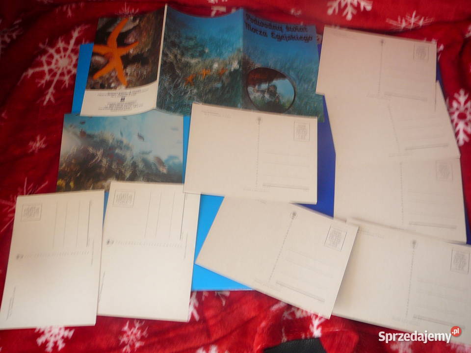 Pocztówka zestaw Podwodny świat morza egejskiego