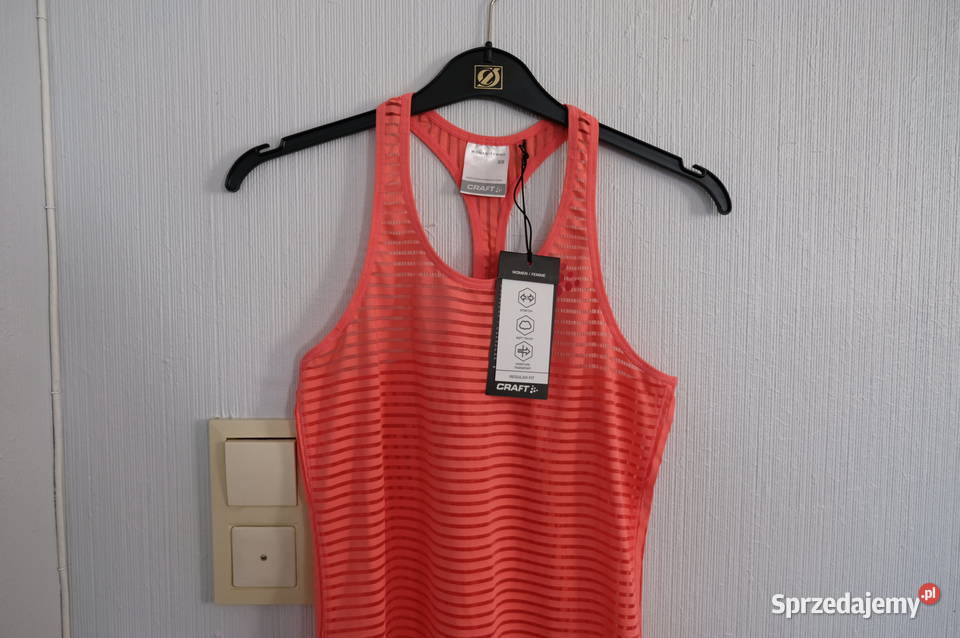 top koszulka sport CRAFT women xs 34 z Norwegii pomarańczowy Toruń
