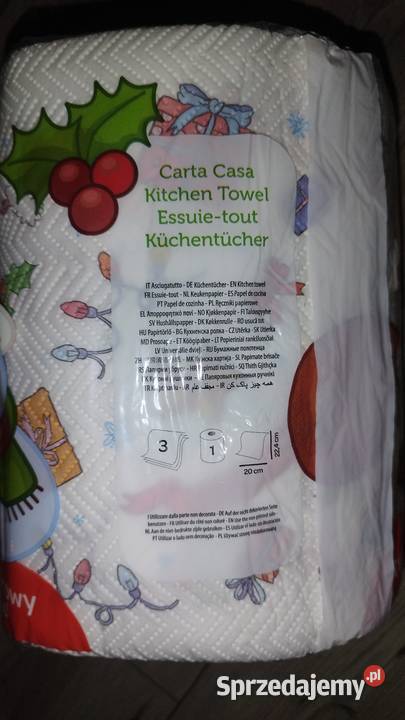 Ręcznik papierowy świąteczny Kartika Mikołaj Warszawa