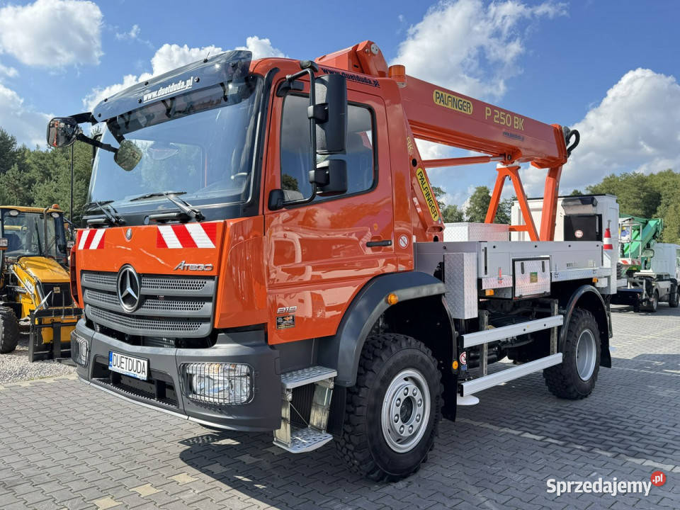 Mercedes Atego 818 E6 4x4 Zwyżka PALFINGER P250 ABS Widełki