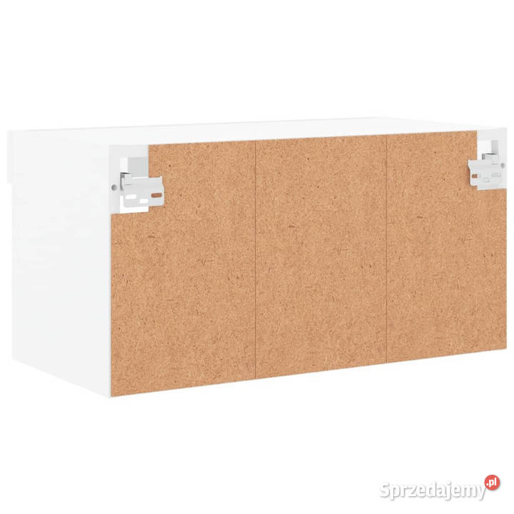 Szafka pod TV z oświetleniem LED biała 60x30x30 mazowieckie