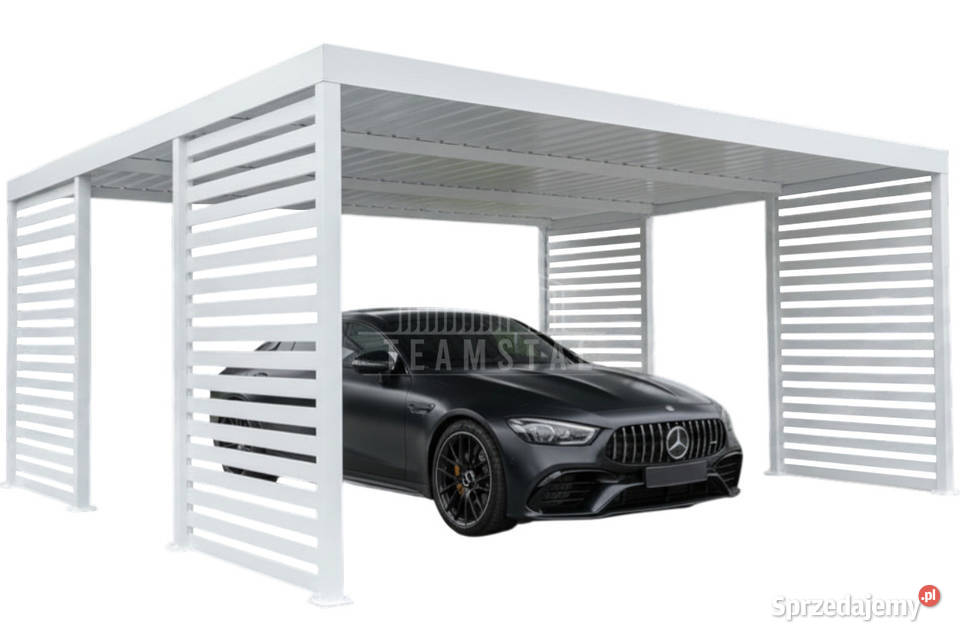 Carport PREMIUM Wiata samochodowa 55x5 biały Gliwice