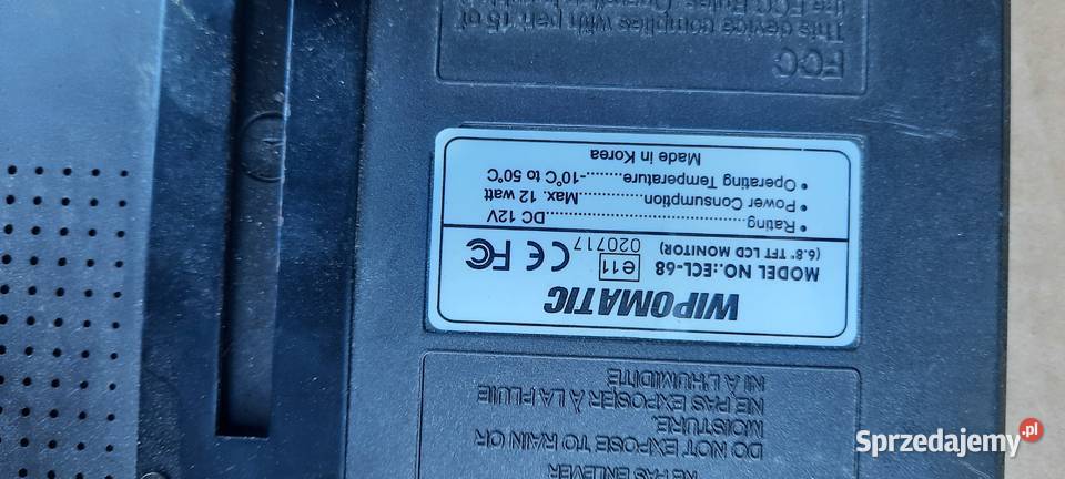 Monitor Wyświetlacz wideorejestrator WIPOMATIC Staszów