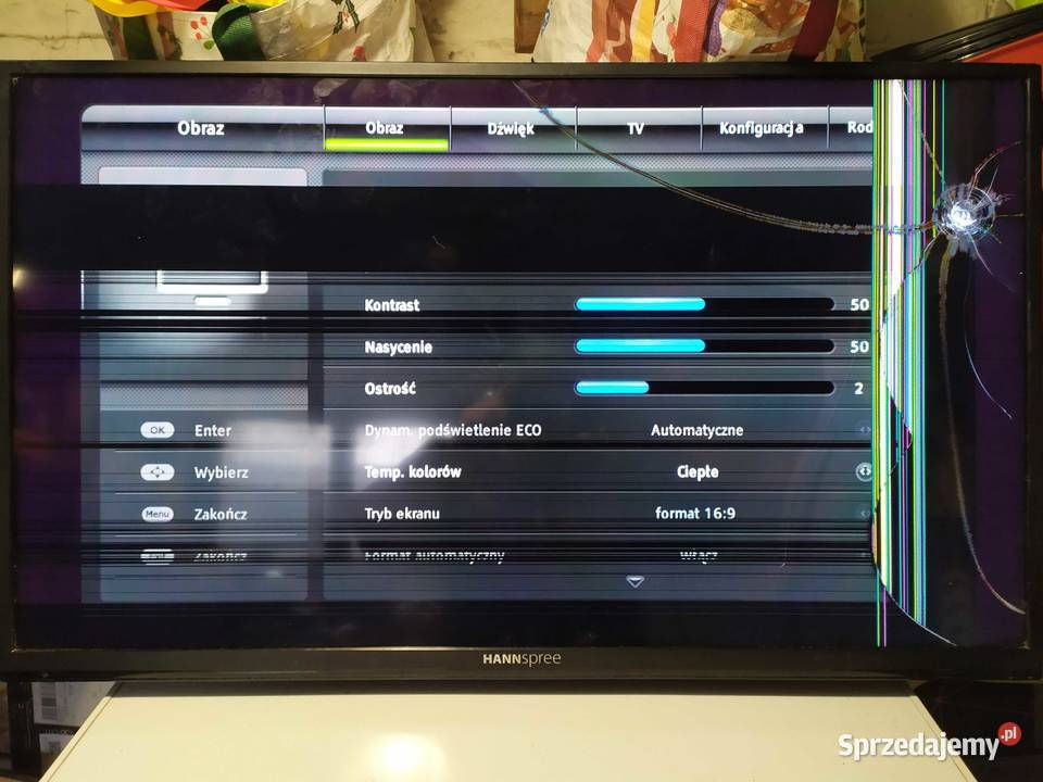 Części TV LCD Hannspree HSG1241 zasilacz płyta Szczecin
