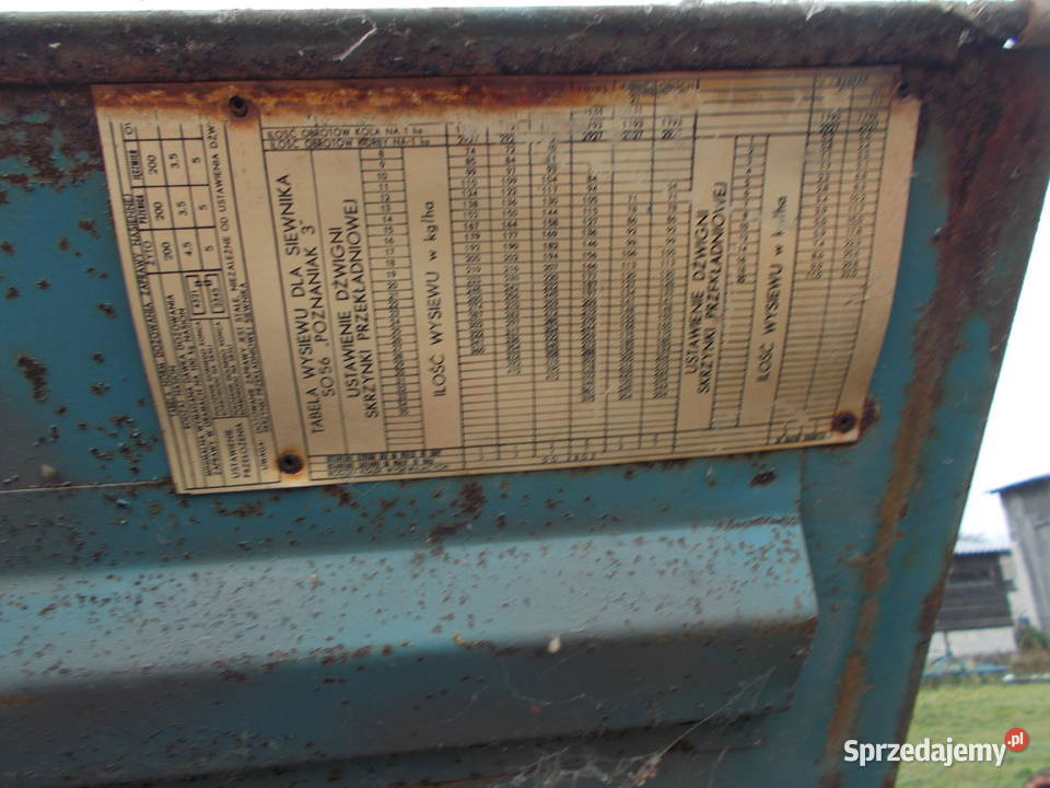 siewnik zbożowy Poznaniak 3m Siewniki i sadzarki Brzeg