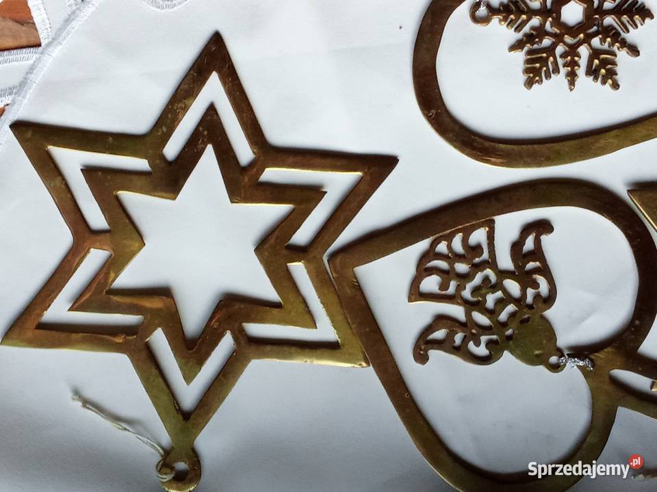 Mosiężne ozdoby świąteczne na Boże Narodzenie Prusim