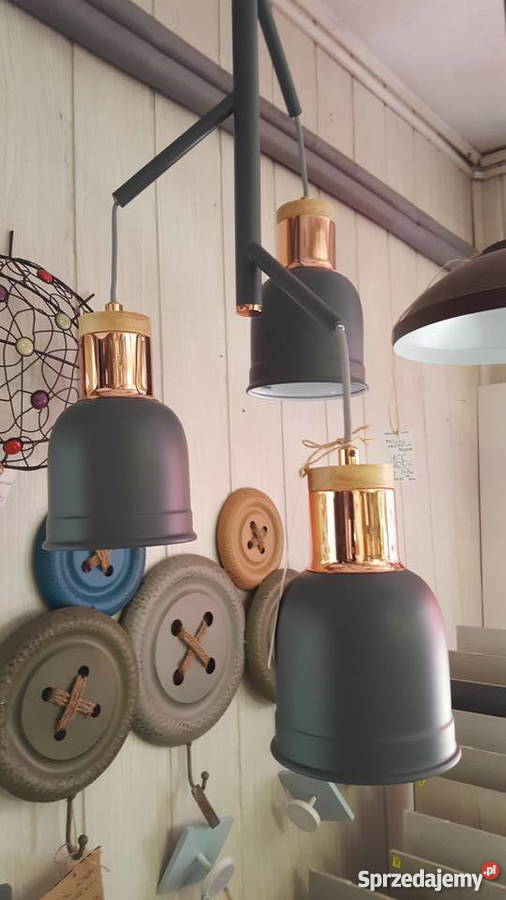 lampa sufitowa firmyBARHAM grafitmiedźdrewno Wodzisław Śląski