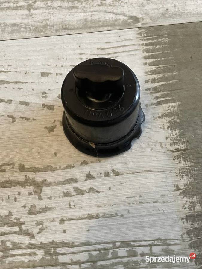 Stary włącznik bakelitowy porcelanowy Vintage Chudów