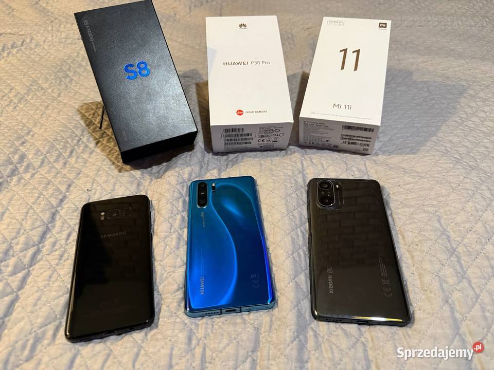 Zestaw 3 telefonów Huawei P30 Pro Xiaomi Mi11i Lublin