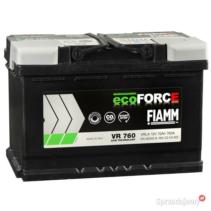 Akumulator 70AH AGM FIAMM ECOFORCE P Gliwice śląskie