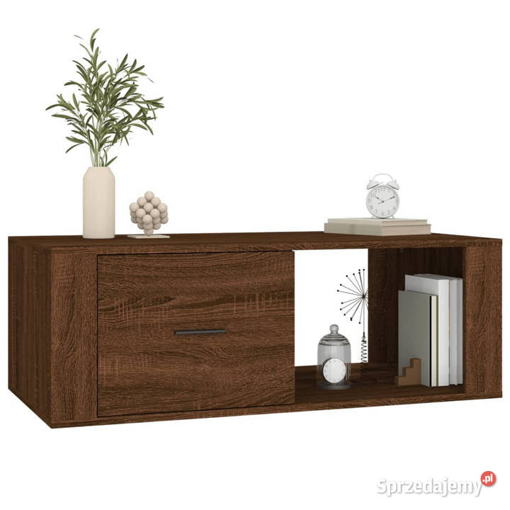 Stolik kawowy brązowy dąb 100x505x35 materiał Warszawa