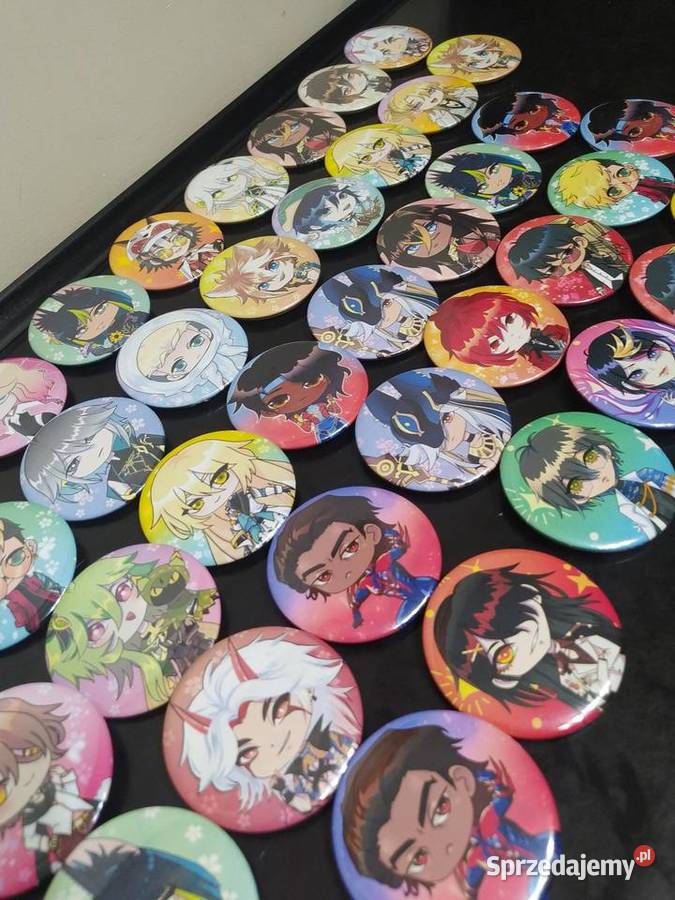 Przypinki anime komplet 107