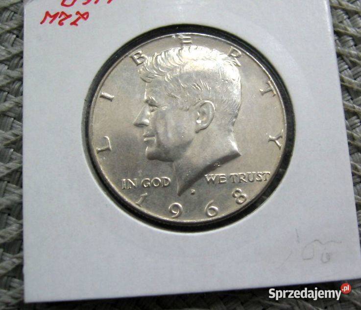 USA Half Dolar 1968r D SREBRO Kalisz