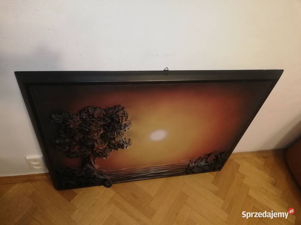 Obraz przestrzenny Zachodząe Słońce Warszawa sprzedam
