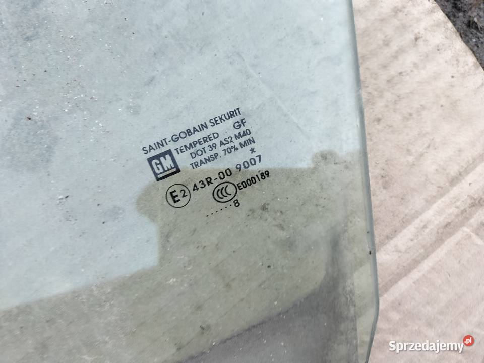 OPEL CORSA D 3D SZYBA DRZWI PRAWY PRZÓD PRAWA Kamień-Kolonia