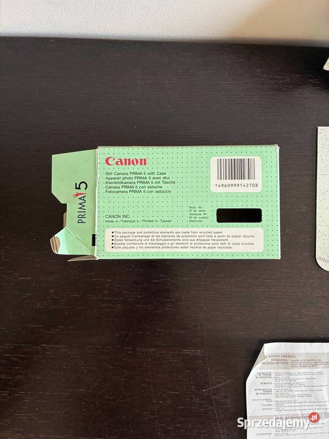 Aparat Kompaktowy Canon Prima 5 bez baterii