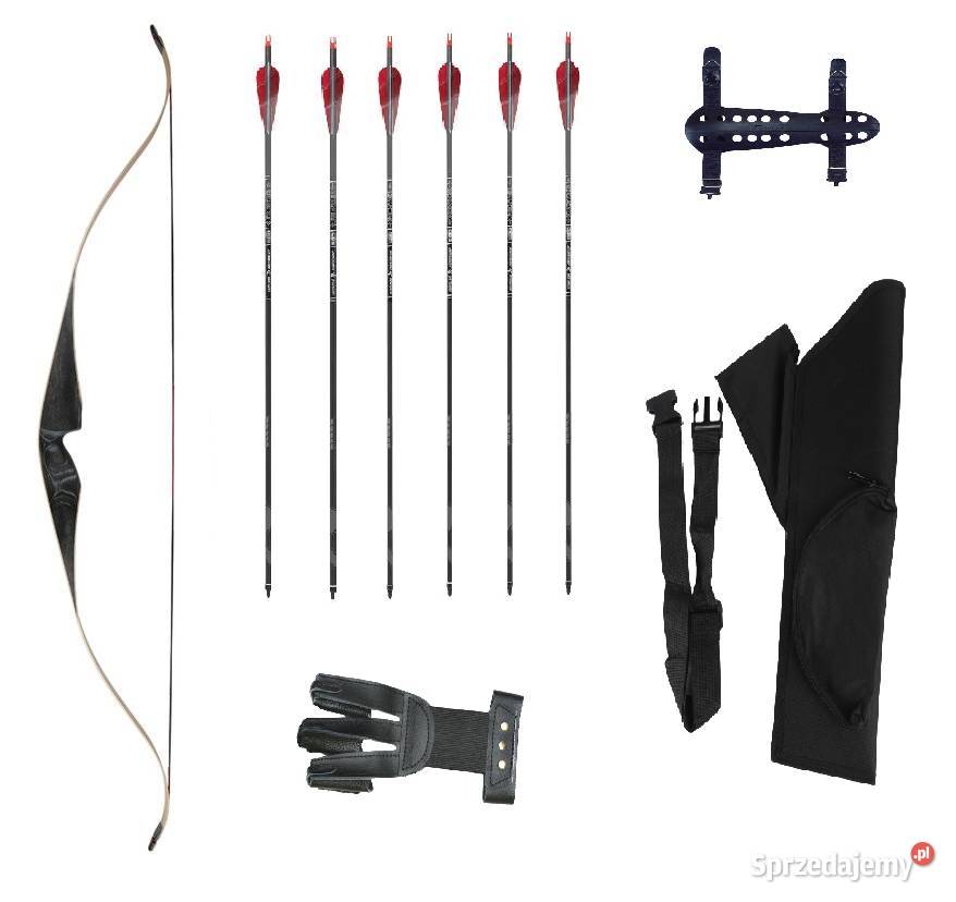 Łuk tradycyjny jednoczęściowy Hunter 45 ZESTAW sprzedam