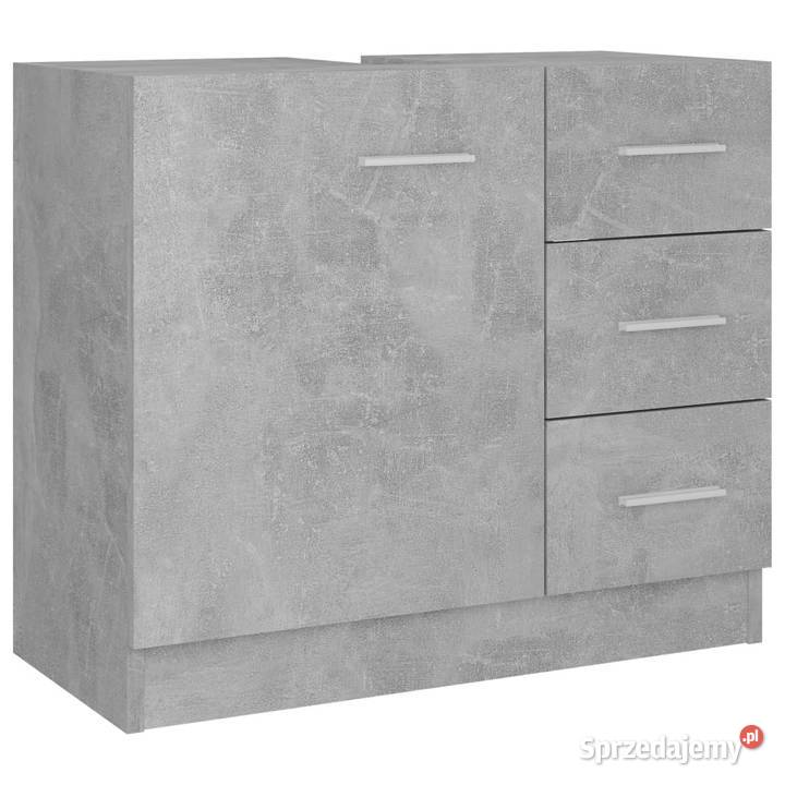 Szafka pod umywalkę szarość betonu 63x30x54