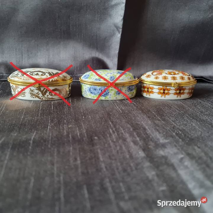 Porcelanowe szkatułkipuzderka1 dekada XXI w 1 mazowieckie Warszawa sprzedam