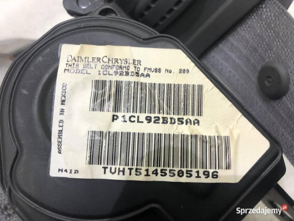PAS PRAWY TYŁ JEEP GRAND CHEROKEE WK 1CL92BD5AA Pasy bezpieczeństwa