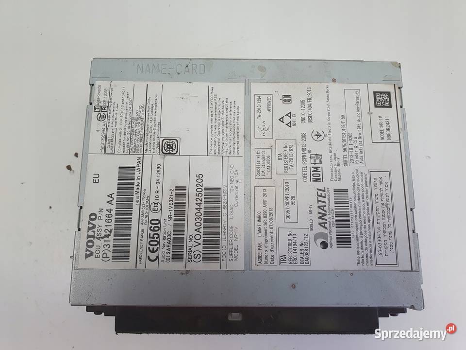 Volvo V60 S60 II RADIOODTWARZACZ CD radio cd Sprzęt audio fabryczny Janów