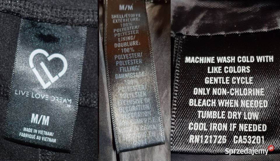 bezrękawnik kamizelka kurtka z kapturem legginsy