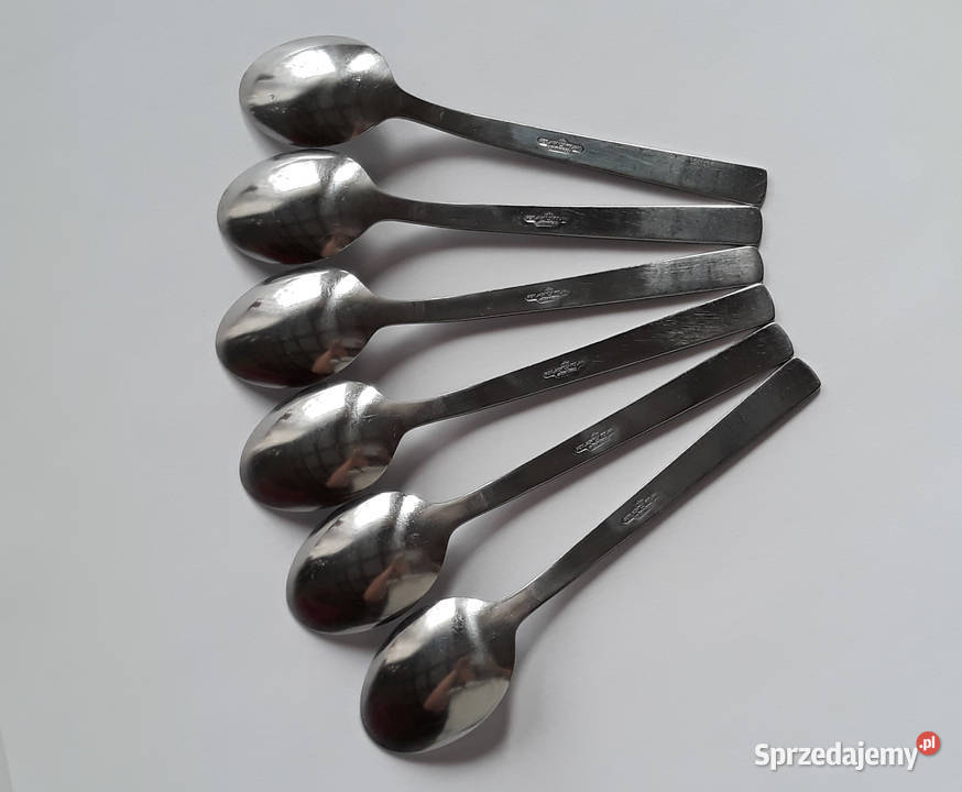 Łyżeczki do herbaty 1 RÓŻE Gerlach sztućce PRL śląskie Dąbrowa Górnicza sprzedam