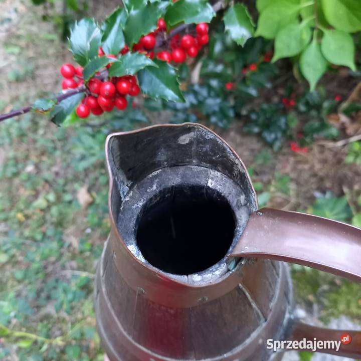 Stary drewniany francuski dzban na cydr sprzedam