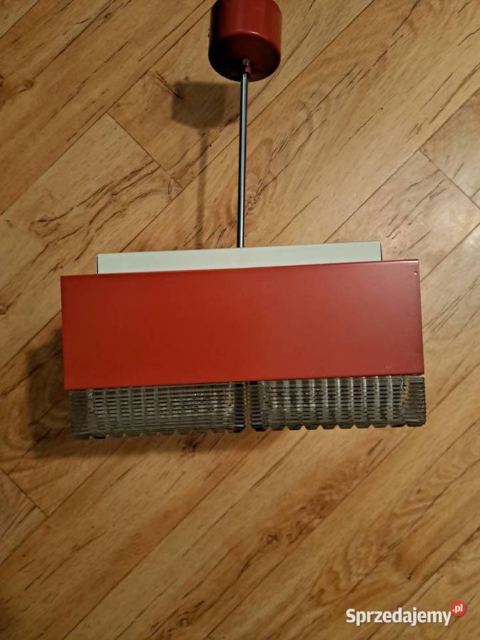Retro lampa wiszaca firmy Napako z 1971 rzadka Lubań