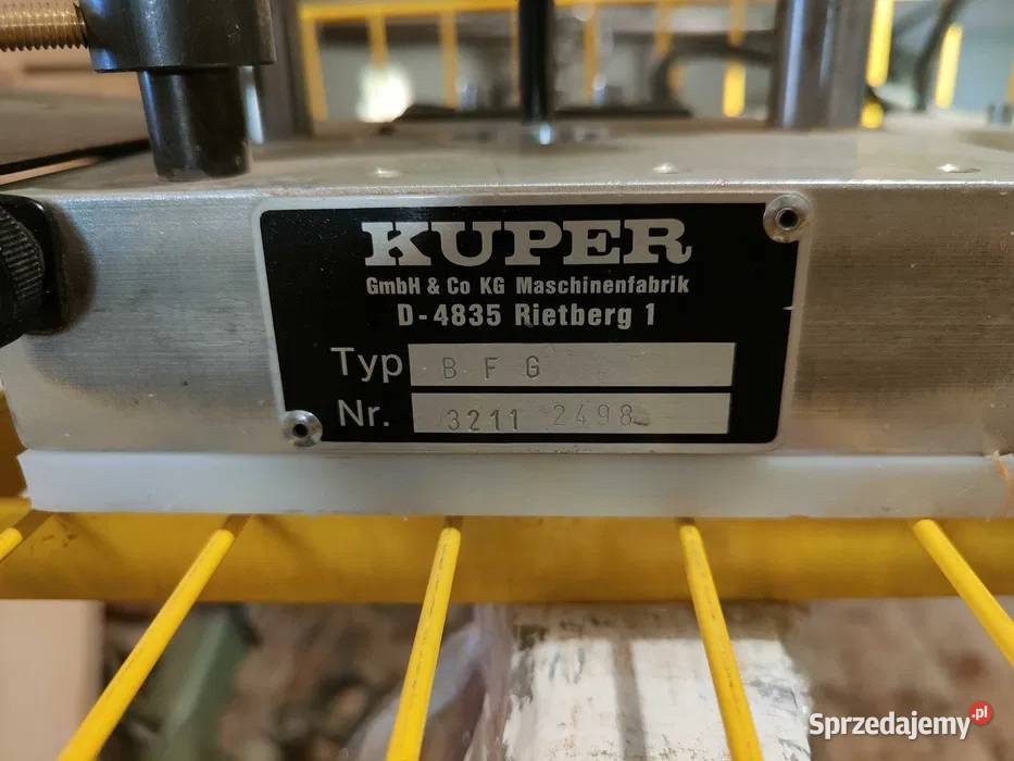 FREZARKA DO ŁUKÓW KUPER SCHEER małopolskie Zembrzyce sprzedam