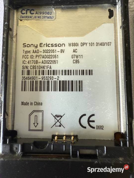 Sony Ericsson W880i Walkman telefon retro z